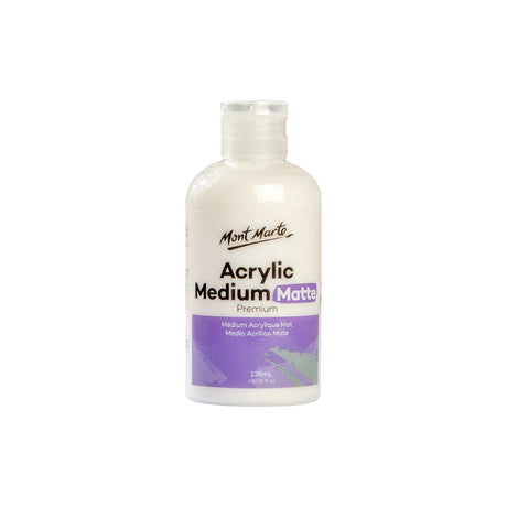 Mont Marte Premium Acrylic Matte Medium 135ml bottle front view