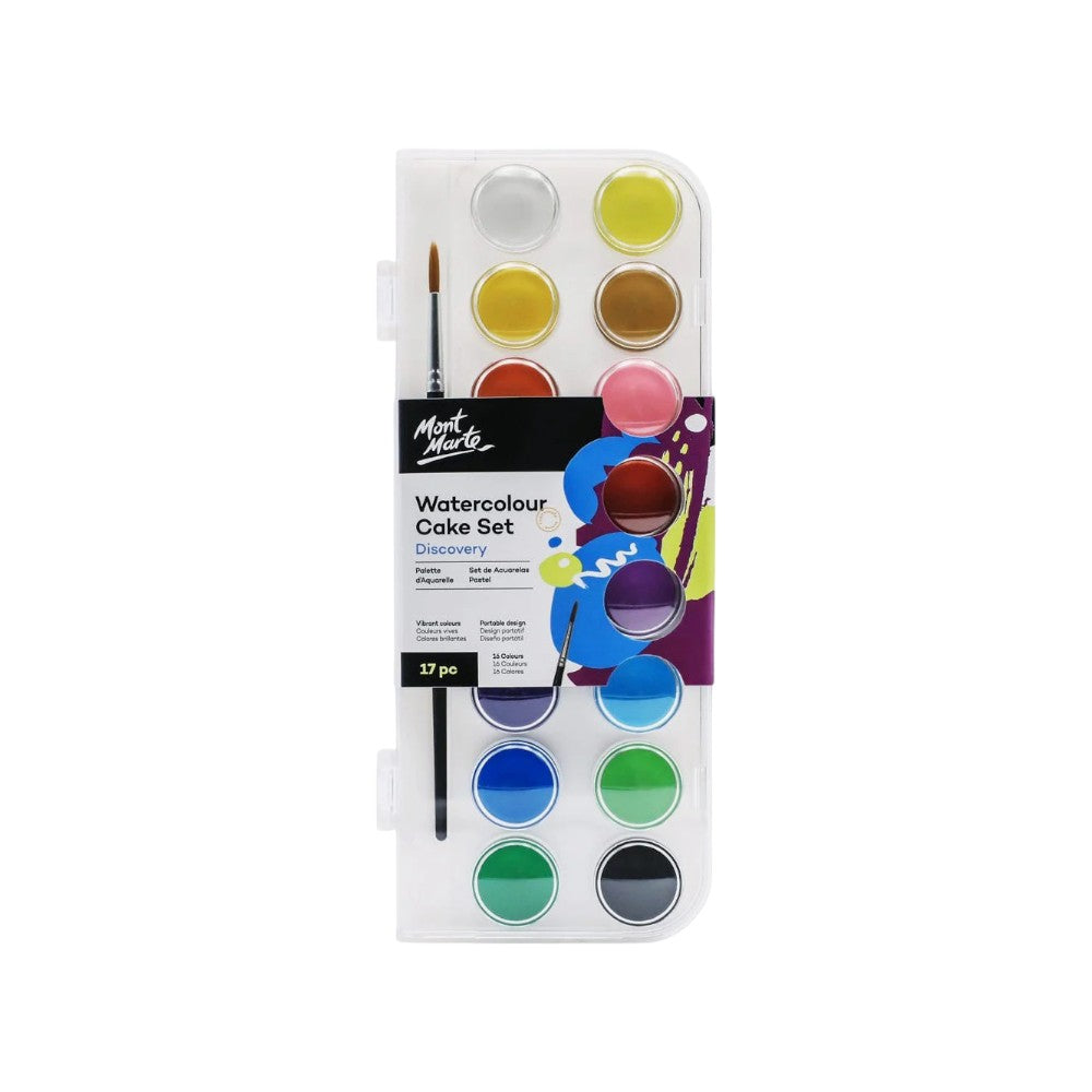 Mont Marte Watercolour Set of 17 - Front View
