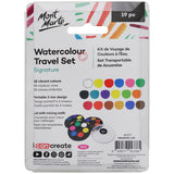 Mont Marte Watercolour Travel Set Signature 19pc Compact Set
