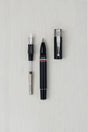 Gioia | Fountain Pen & Rollerball Pen | Partenope | Black | Ruthenium Trims Gioia