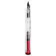 Penlux | Junior | Fountain Pen | Clear Body | Red Penlux