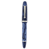 Penlux | Masterpiece Grande | Fountain Pen | Steel Nib | Blue Wave | Piston Filling Penlux