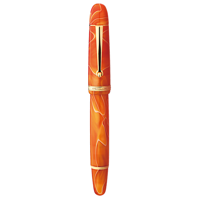 Penlux | Fountain Pen | Grande | Orange Swirl Penlux