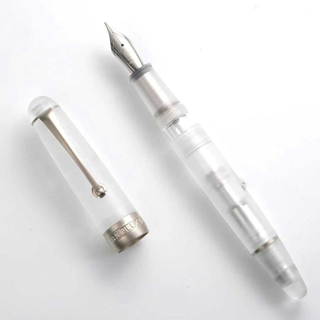 Penlux | Premium | Fountain Pen | Delgado Demo Matted | Clear Translucent Penlux