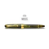 Penlux | Masterpiece Delgado | Fountain Pen | Moss Body | Green | Piston Filling Penlux