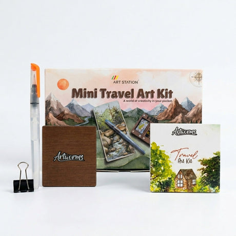 Artstation Mini Travel Art Kit Portable Watercolour Sketch Kit