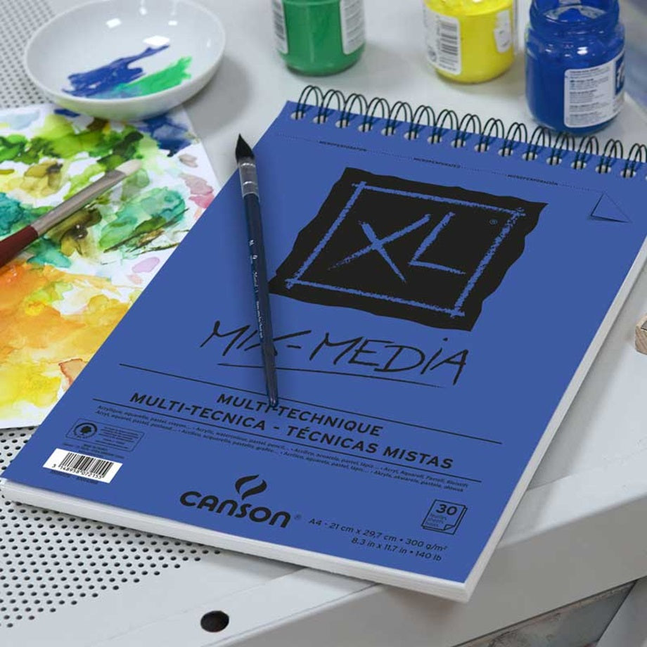 Canson Xl Mix-Media Wiro Pad 300Gsm
