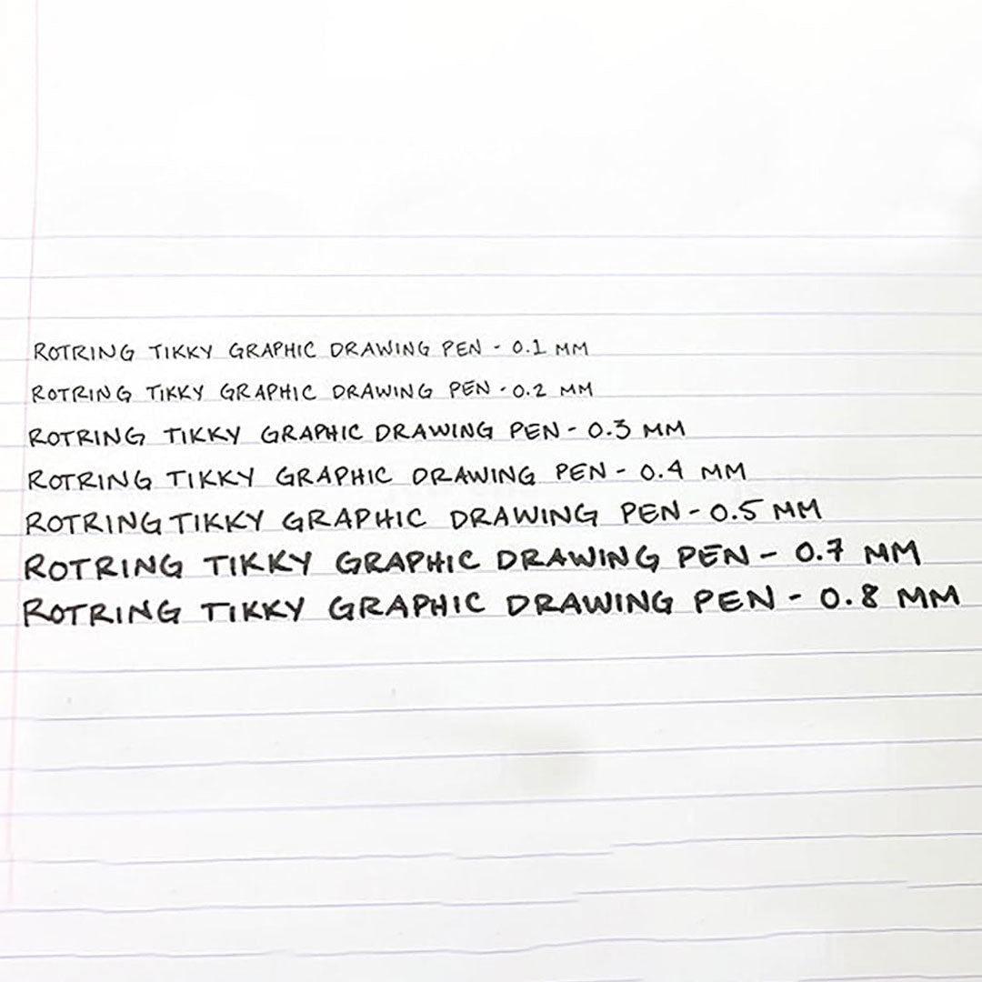 Rotring | Tikky | Graphic Fineliner | 0.5mm | Black Ink | Pack of 12 Rotring