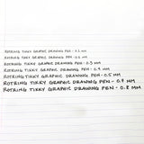 Rotring | Tikky | Graphic Fineliner | 0.5mm | Black Ink | Pack of 12 Rotring