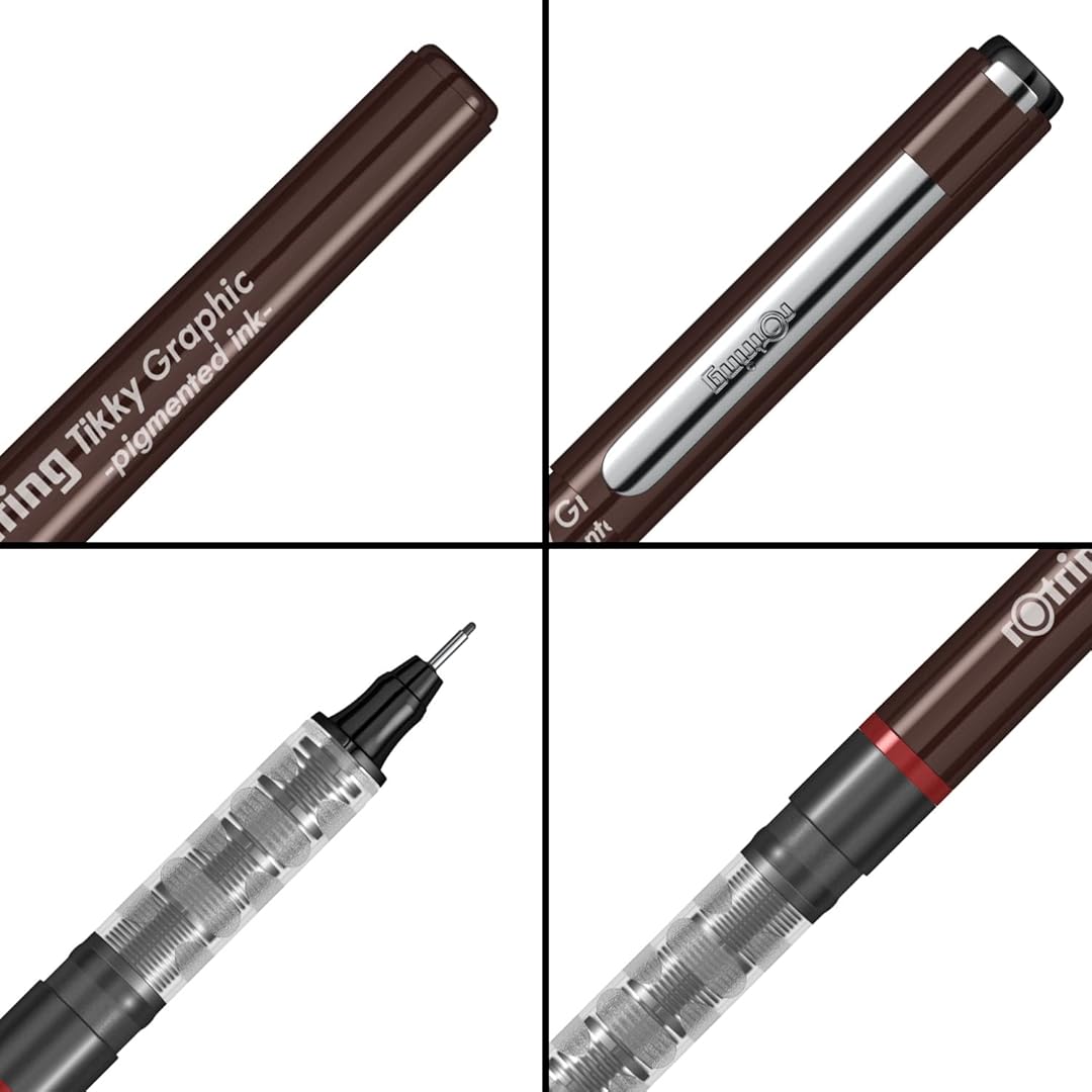 Rotring | Tikky | Graphic Fineliner | 0.8mm | 3 Pen Set Rotring