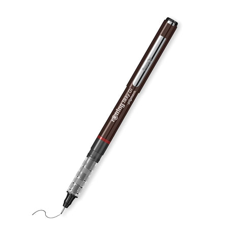 Rotring | Tikky | Graphic Fineliner | Black Pigment Lightfast | 0.1, 0.2 | 6 Pen Set | 3 Each Rotring