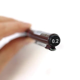 Rotring | Tikky | Graphic Fineliner | Black Pigment Lightfast | 0.1, 0.2 | 6 Pen Set | 3 Each Rotring