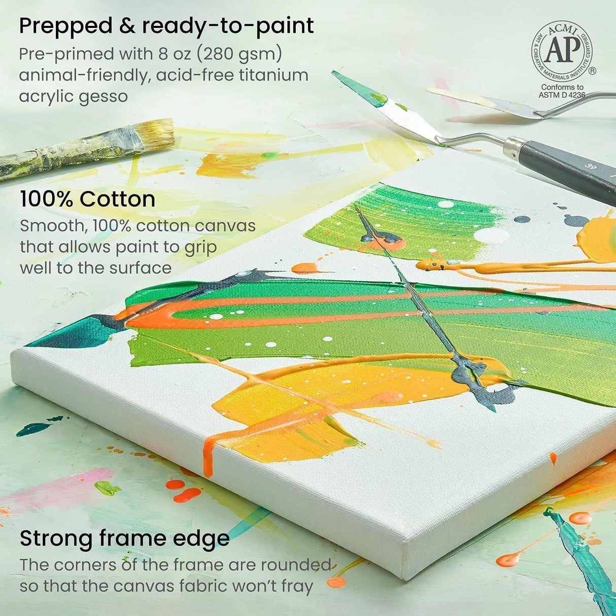 Roy Stretched Canvas Frame Information
