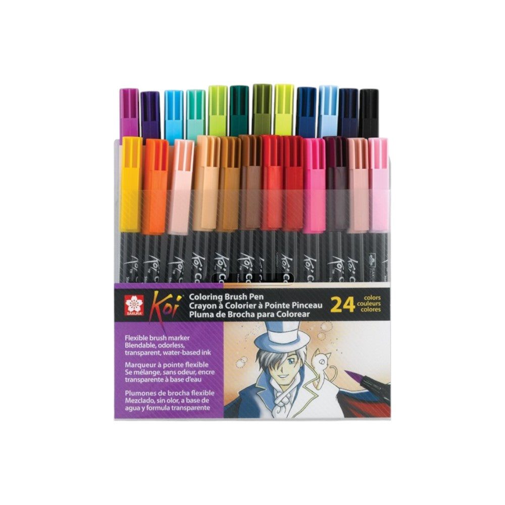 Sakura Koi Coloring Brush Pen Set Choose Size Shades Basic Set of