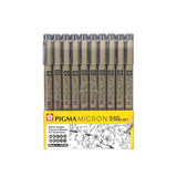 Sakura Pigma Micron Fineliner Sets - Assorted Nibs, Black