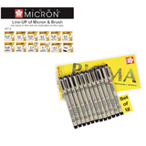 Sakura Pigma Micron Fineliner Sets - Assorted Nibs, Black