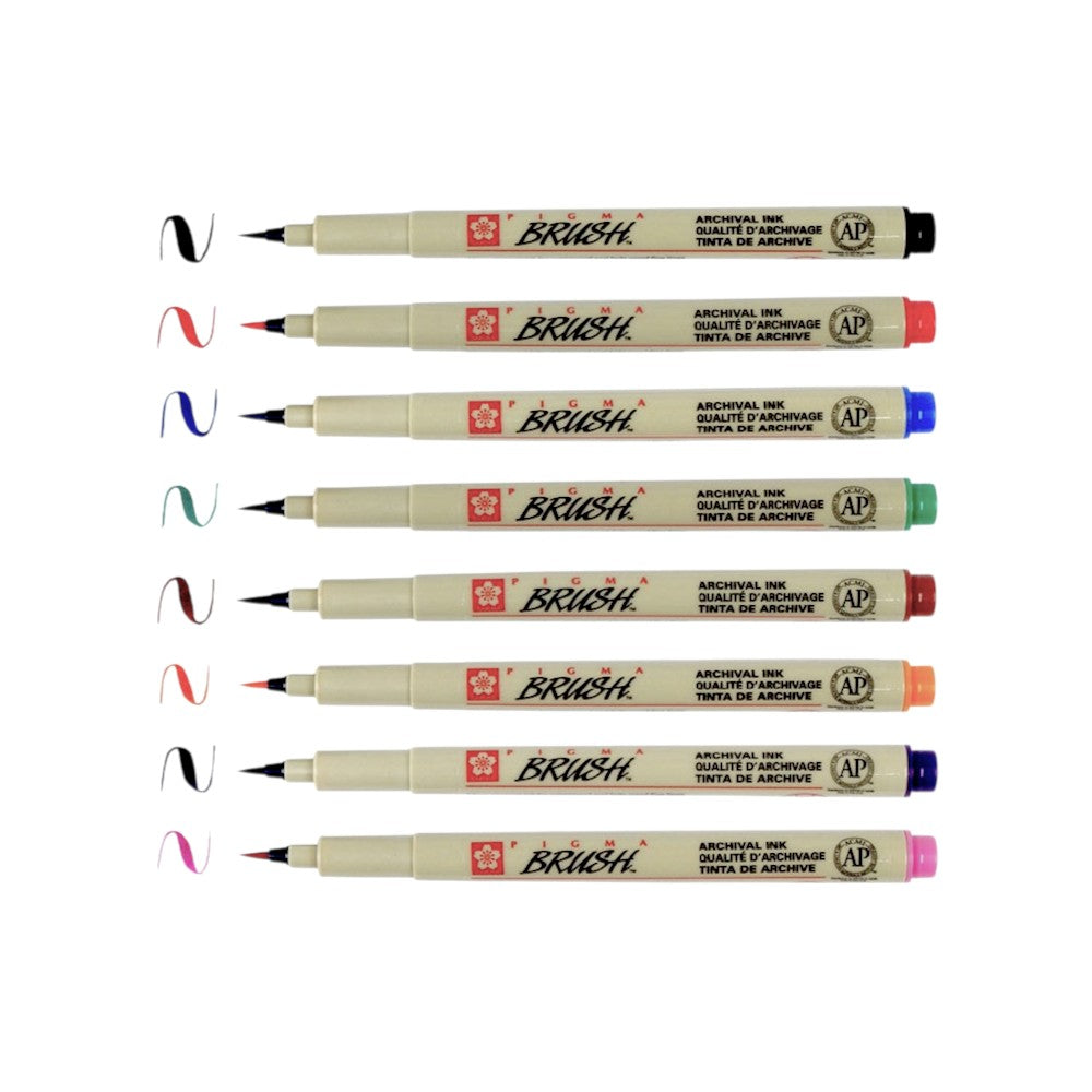 Sakura Pigma Micron Pen Set - Color Ink, Pack of 8 (Choose Nibs)