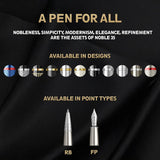 Scrikss | Noble 35 | Fountain Ink Pen | Medium Nib  | Matte Titanium Scrikss