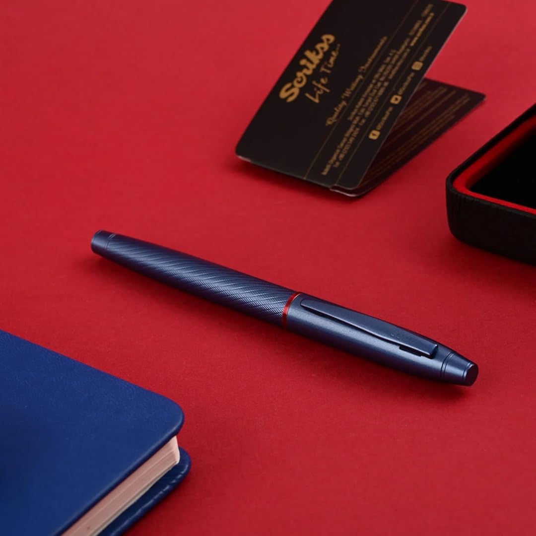 Scrikss |  Noble 35 | Roller Ball Point Pen | Blue Scrikss