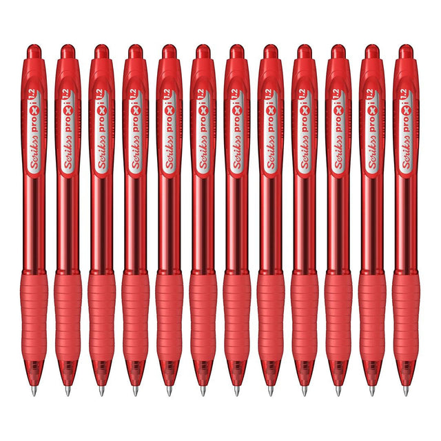 Scrikss | Proxi Series | Ball Point Pen | 12 Red Barrel Scrikss