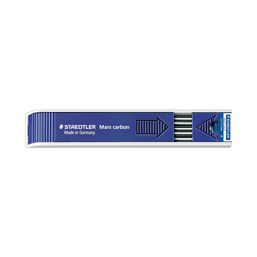 Staedtler Mars Carbon 12 Drawing Lead 2.0mm - B for smooth, deep lines