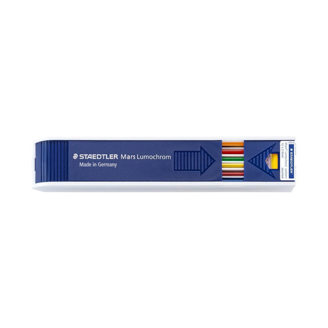 Staedtler Mars Lumochrom 2mm Assorted Drawing Lead - 12 Refills Per Tube