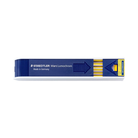 Staedtler Mars Lumochrom 2mm Yellow Drawing Lead - 12 Refills Per Tube
