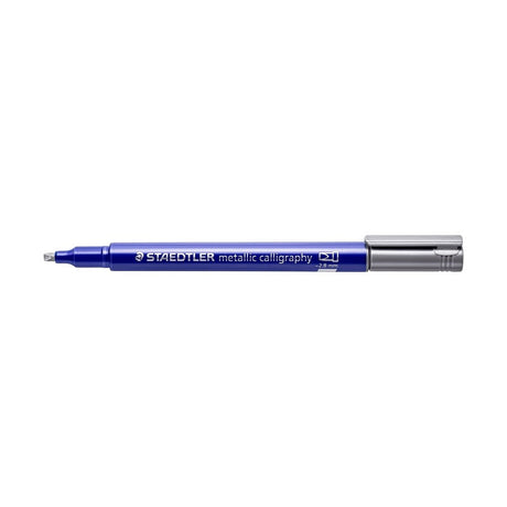 Staedtler Metallic Marker Pen with Calligraphy Tip - Silver - Loose Color