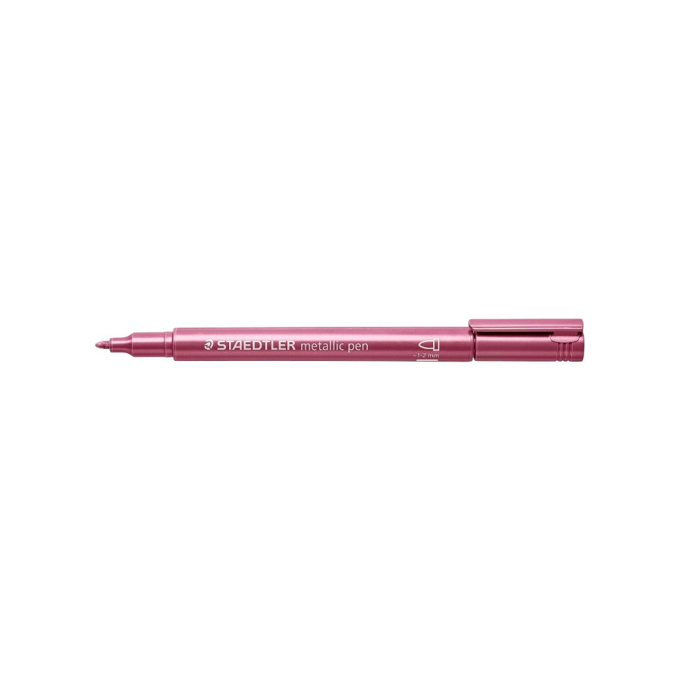 Staedtler Metallic Pen Metallic Red 232 - Vibrant red metallic marker for artistic projects