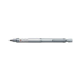 Uni Kuru Toga Roulette Mechanical Pencil - 0.5mm - Silver - Knurled Grip Close-up