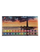 White Nights Modern History Watercolour Set 24 Pans Plastic Case