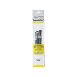 Winsor & Newton Foundation Brush Set - Flat 4, 10, 14 - Short Handle