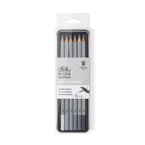 Winsor & Newton Studio Collection Graphite Pencil Set Of 6 Pencils In Tin Box