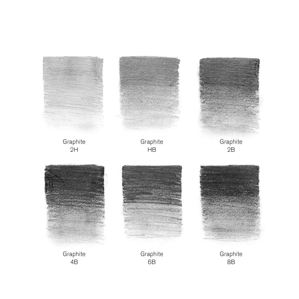 Winsor & Newton Studio Collection Graphite Pencil Set Of 6 Pencils In Tin Box