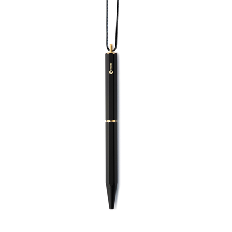 Ystudio | Ball Point Pen | Black Portable | Classic Revolve Series | Metal Brass Body | Fine YSTUDIO