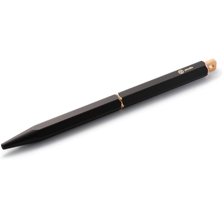 Ystudio | Ball Point Pen | Black Portable | Classic Revolve Series | Metal Brass Body | Fine YSTUDIO