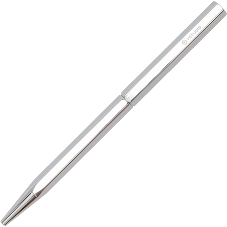 Ystudio | Ballpoint Pen | Classic Revolve | Spring Shiny Silver YSTUDIO