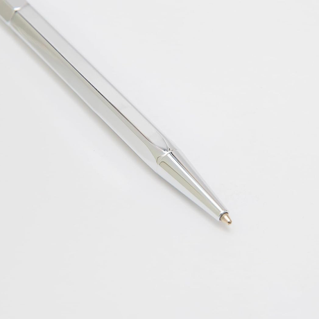 Ystudio | Ballpoint Pen | Classic Revolve | Spring Shiny Silver YSTUDIO