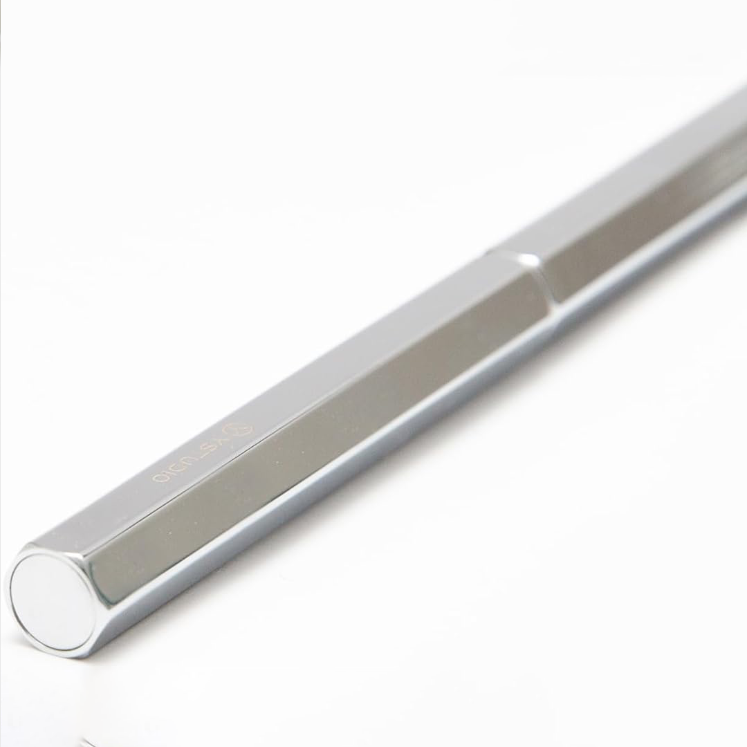 Ystudio | Ballpoint Pen | Classic Revolve | Spring Shiny Silver YSTUDIO