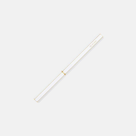 Ystudio | Classic Revolve | Rollerball Pen | Brass | White YSTUDIO